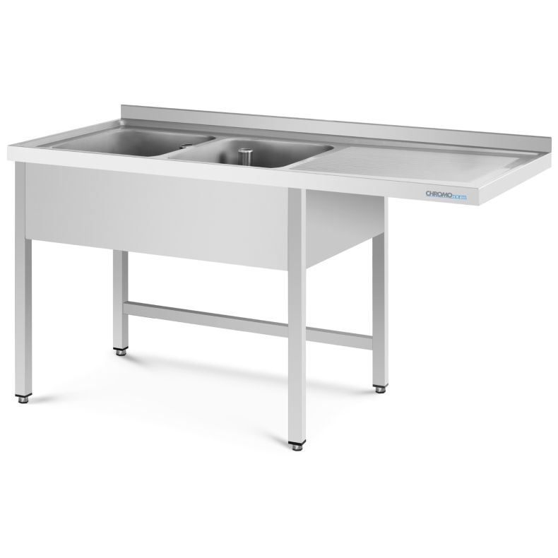 Chromonorm Spülcenter 1800x600 2 Becken links, offen