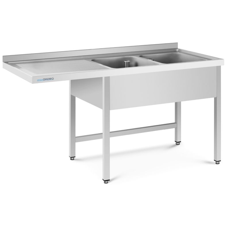 Chromonorm Spülcenter 1500x600 2 Becken rechts, offen