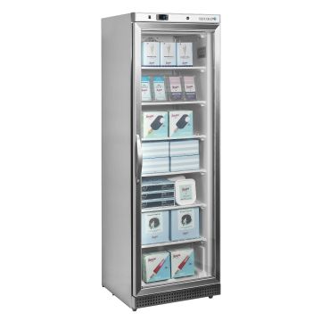 Tefcold Glastür-Tiefkühlschrank UF400SG