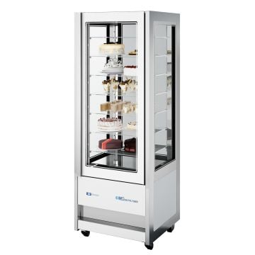ISA Kuchenvitrine CRISTAL TOWER 750 RV TN WHITE