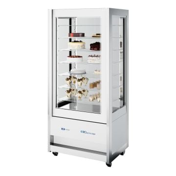 ISA Kuchenvitrine CRISTAL TOWER 930 RV TN WHITE