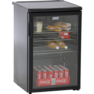 KBS Glastürkühlschrank K 140G schwarz