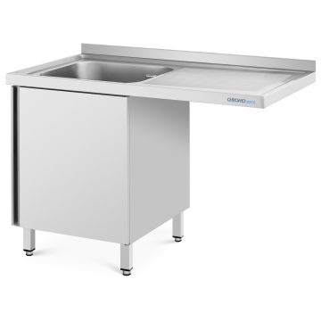 Chromonorm Spülcenter 1200x700 1 Becken links, 1 Tür