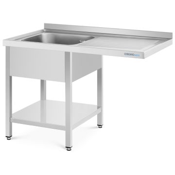 Chromonorm Spülcenter 1400x700 1 Becken links, Grundboden