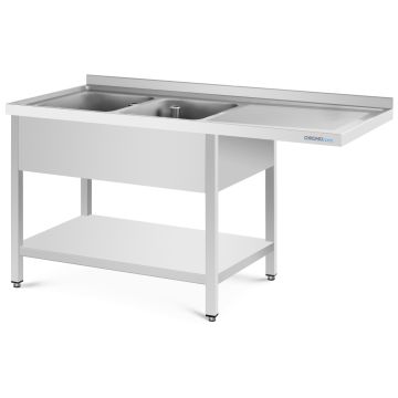 Chromonorm Spülcenter 1800x600 2 Becken links, Grundboden